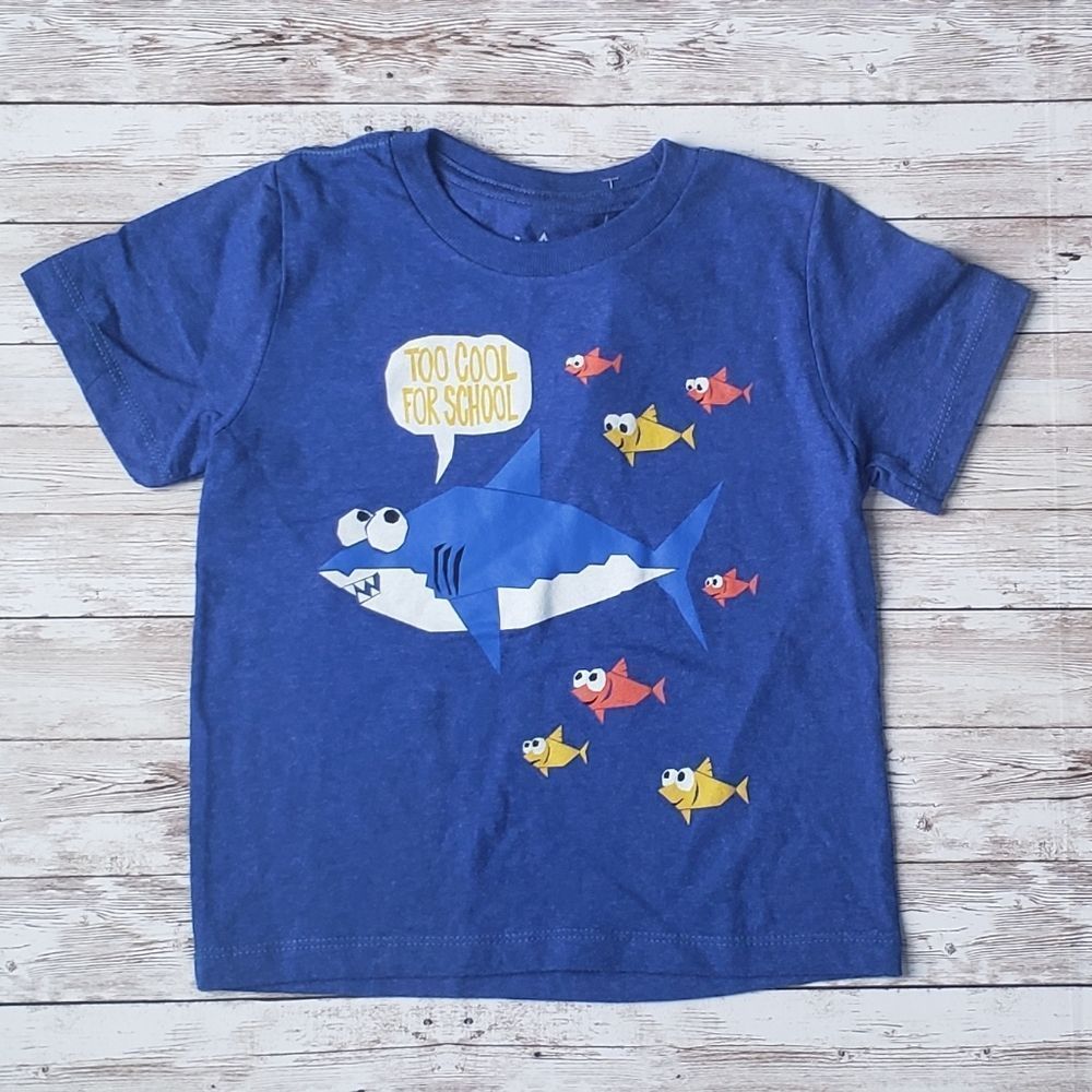JEM Too Cool For School Tee with Shark